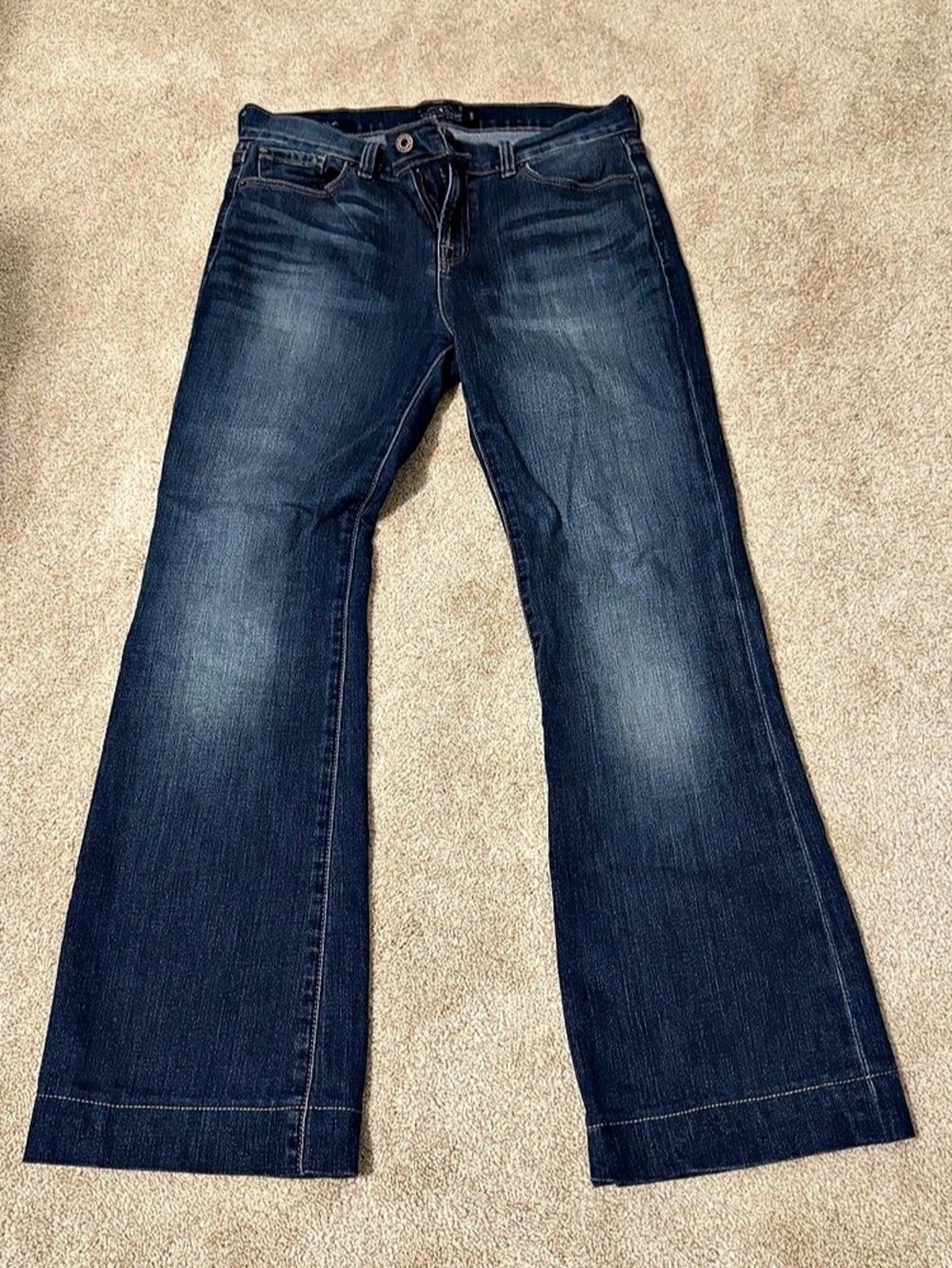 Lucky Brand Brooke Flare Jeans in Blue Size Medium (8)